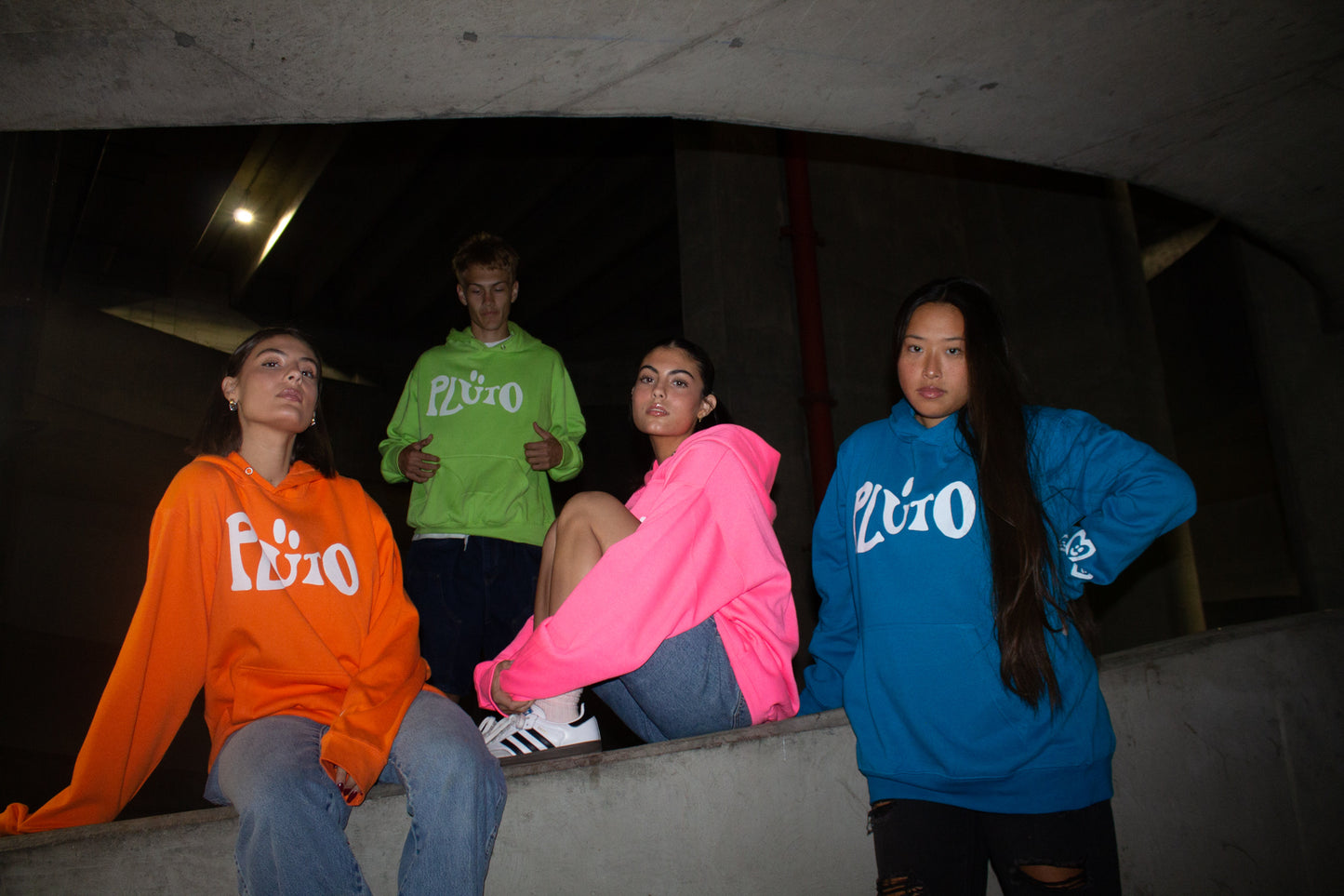SAPHIRE WAVY LOGO HOODIE
