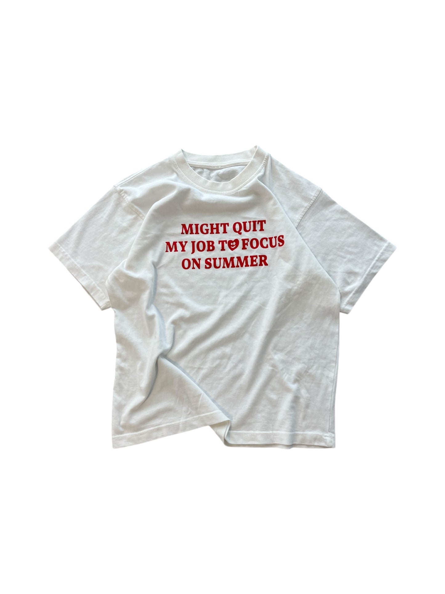 WHITE SUMMER TEE