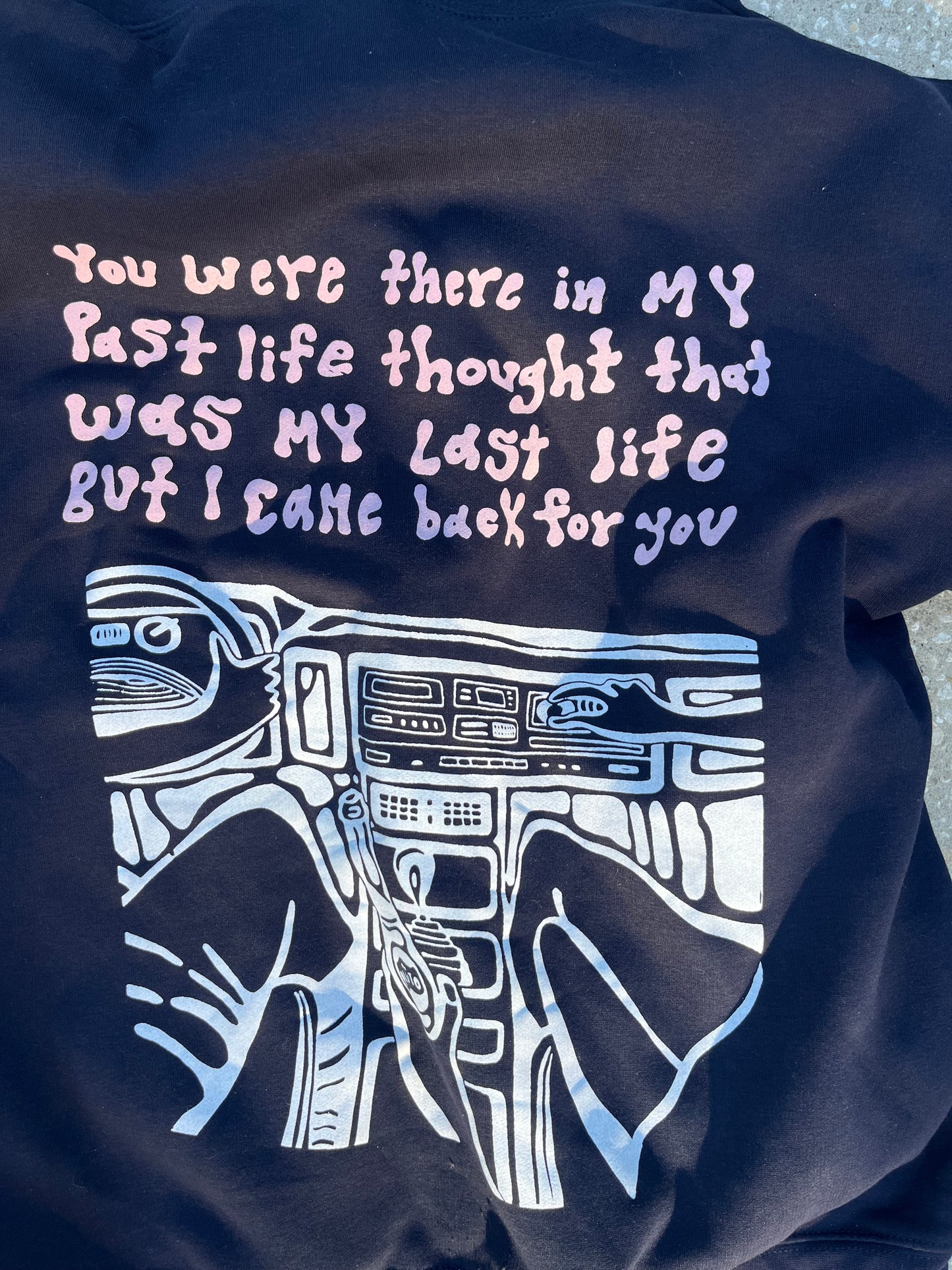 PAST LIFE NAVY HOODIE