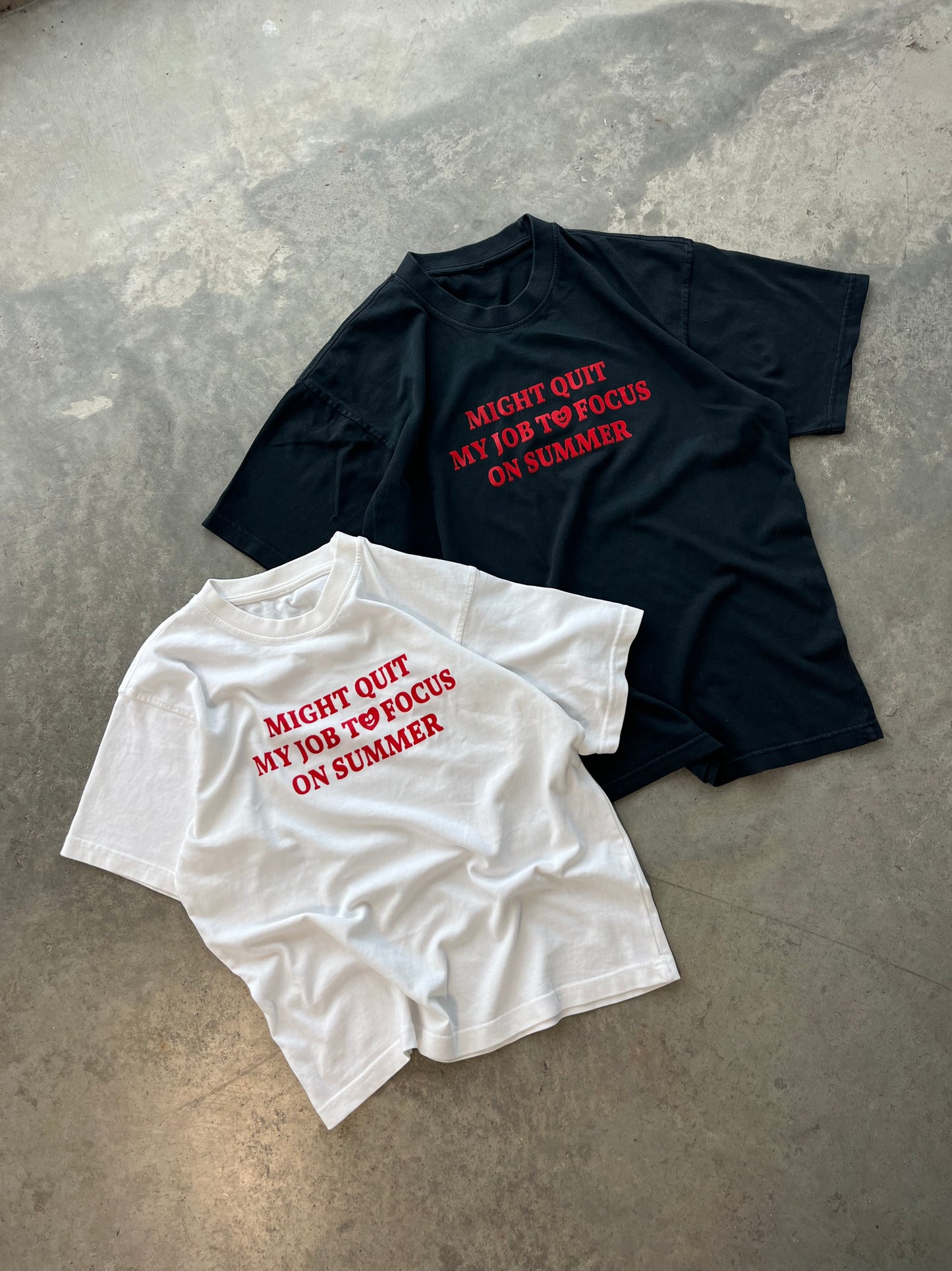 BLACK SUMMER TEE