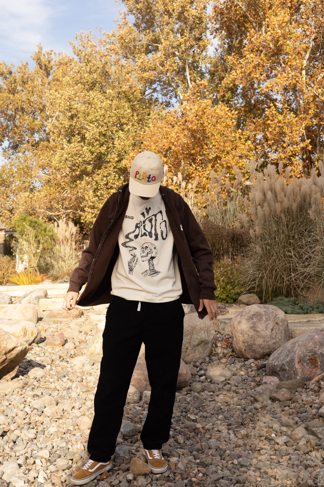 CREAM SMOKE TEE