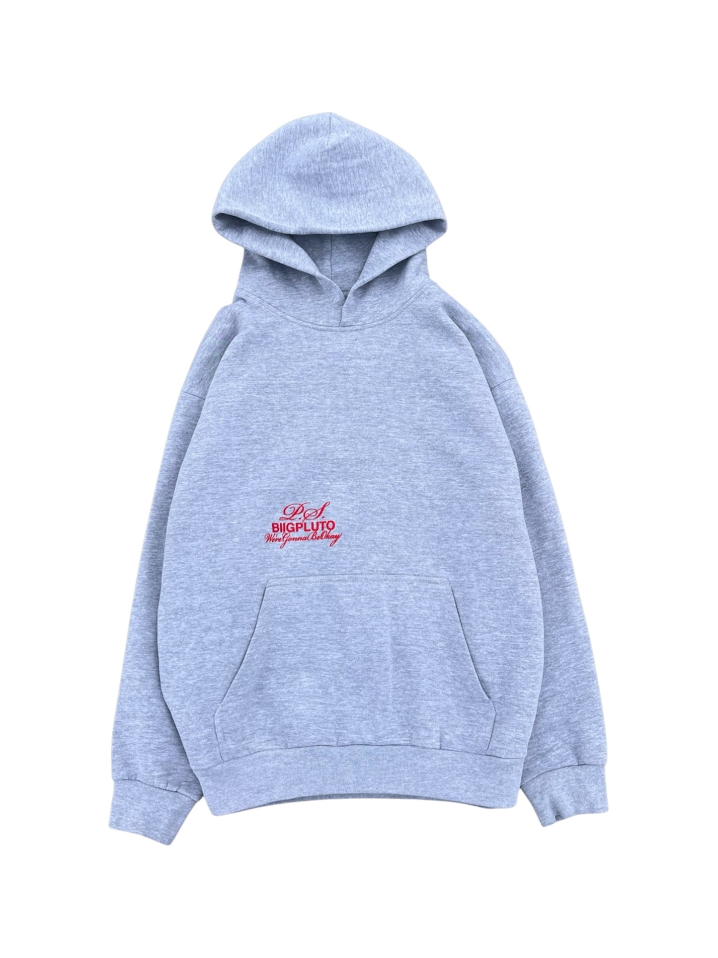 GREY LOVE LETTER HOODIE