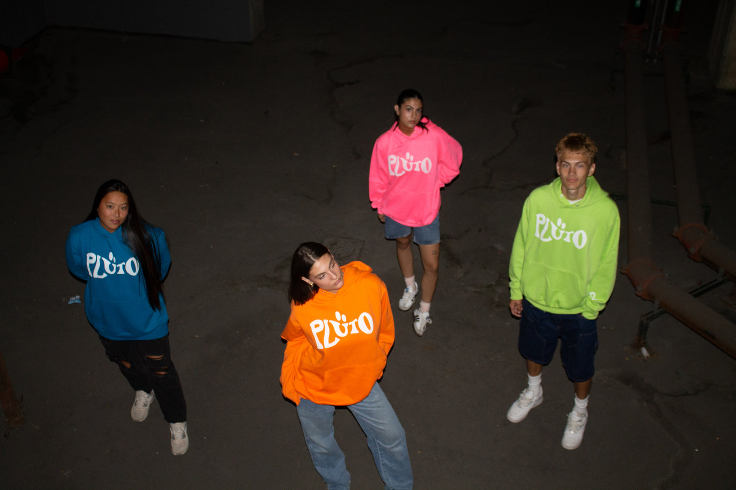 LIME WAVY LOGO HOODIE