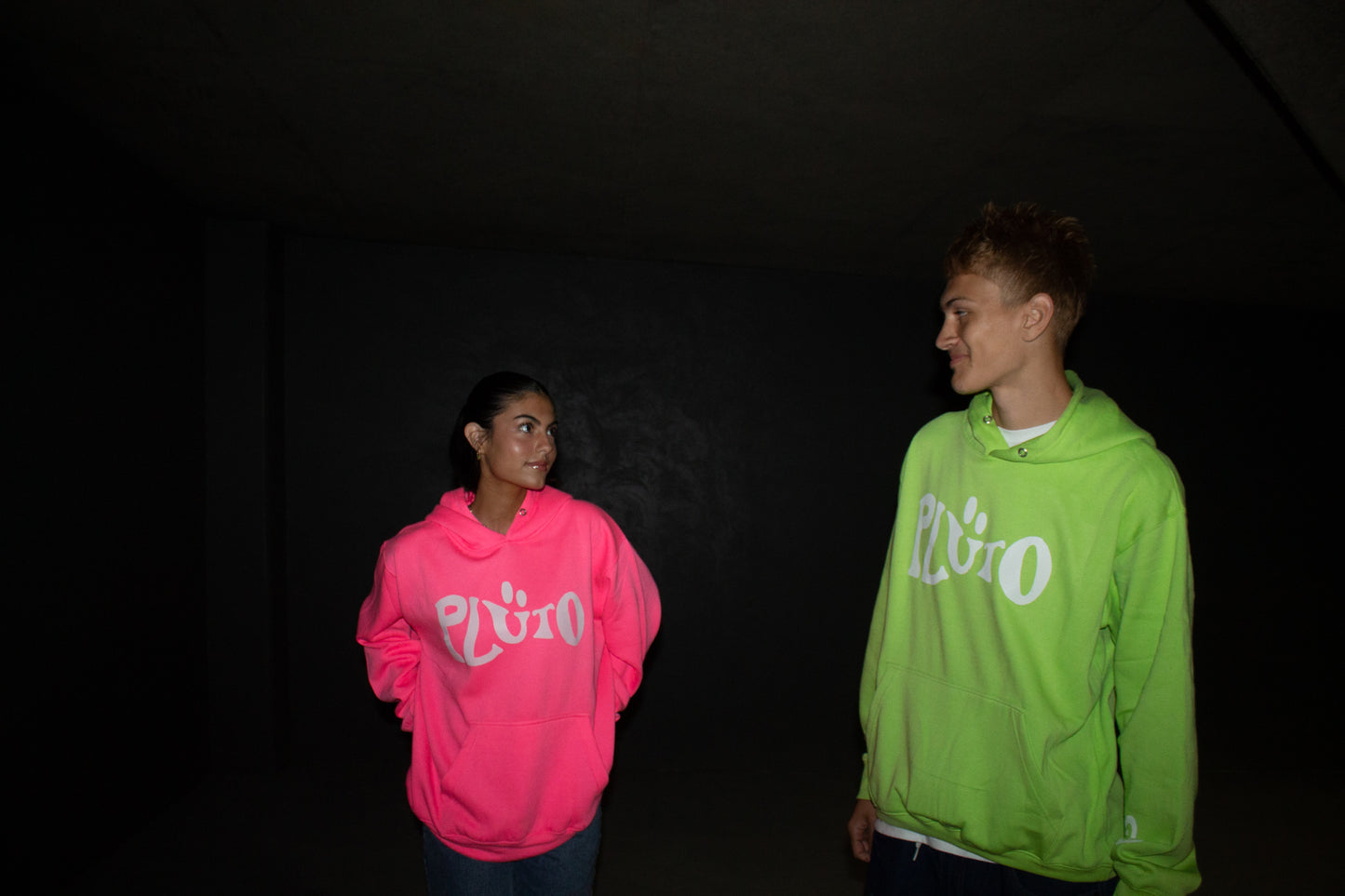 PINK WAVY LOGO HOODIE