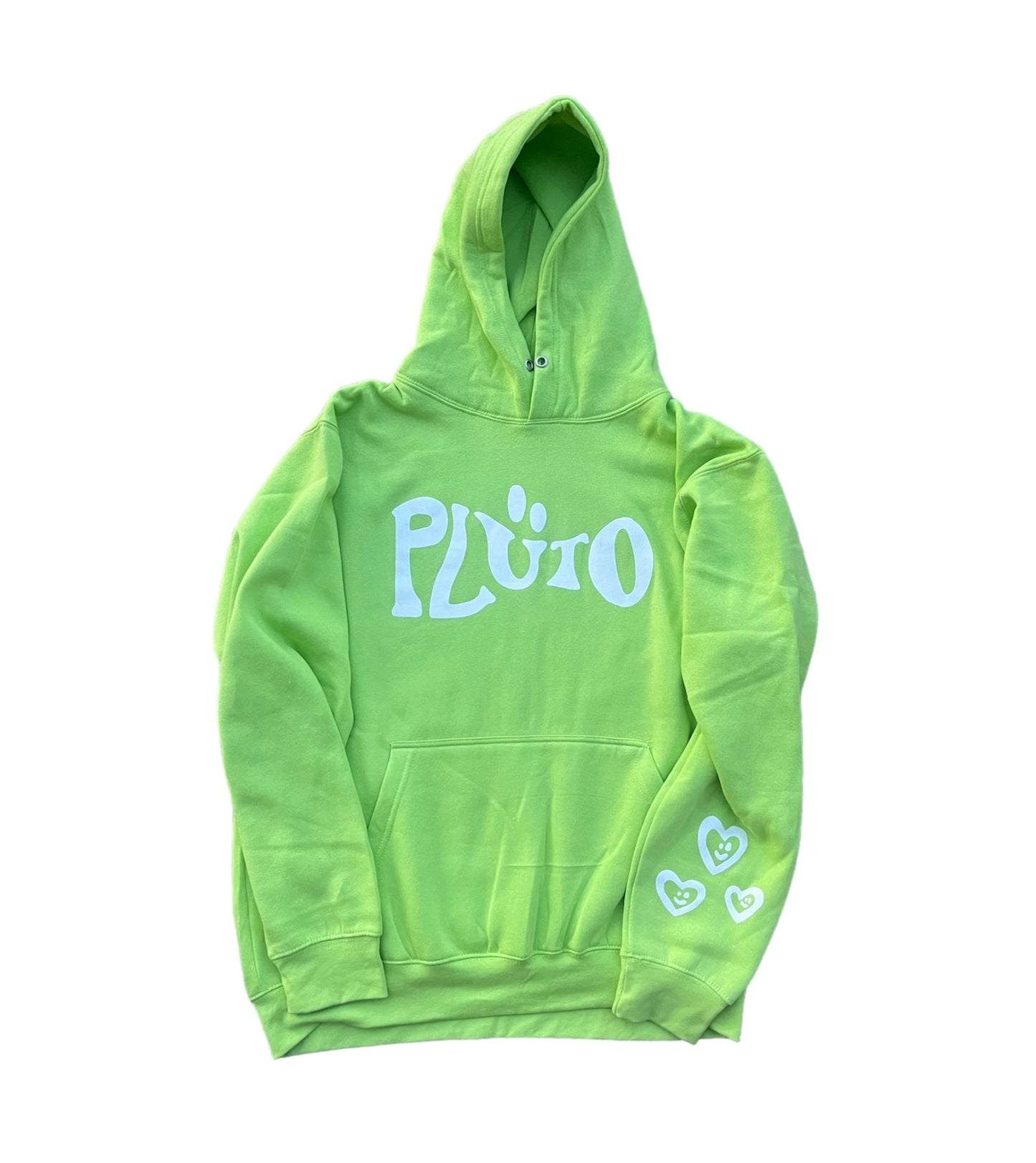 LIME WAVY LOGO HOODIE