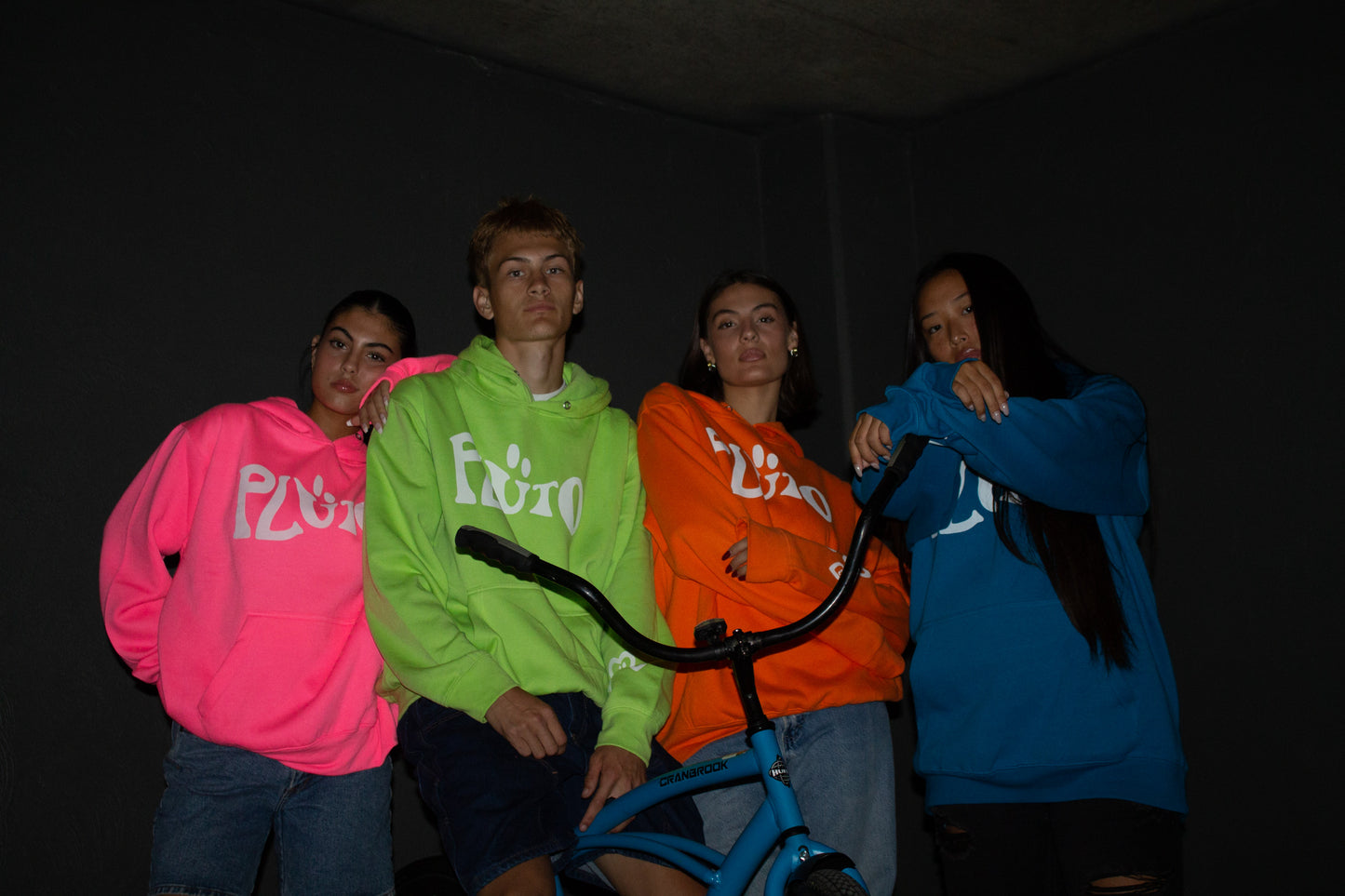 PINK WAVY LOGO HOODIE