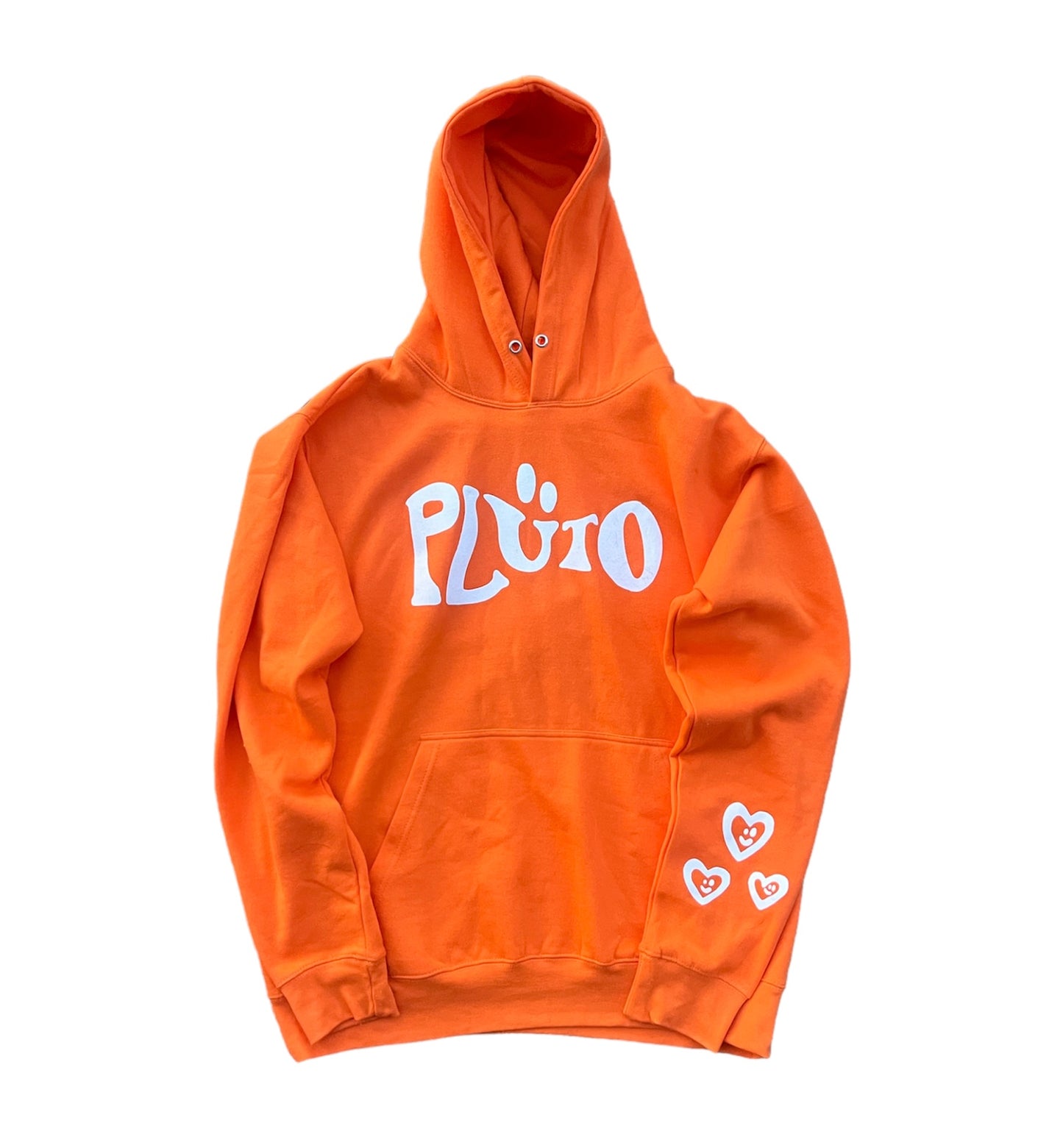 ORANGE WAVY LOGO HOODIE