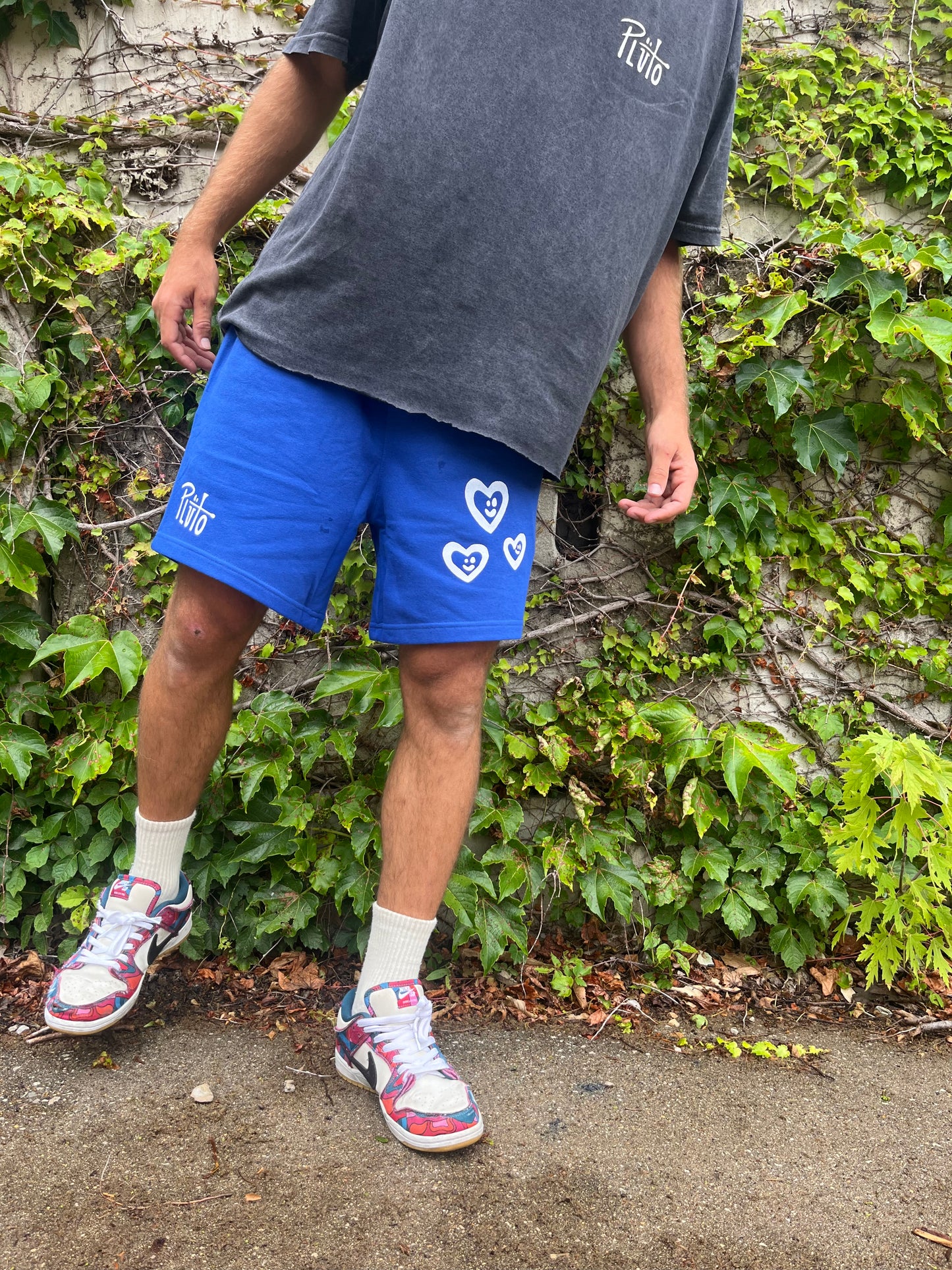 SMILEY HEART FRENCH TERRY SHORTS
