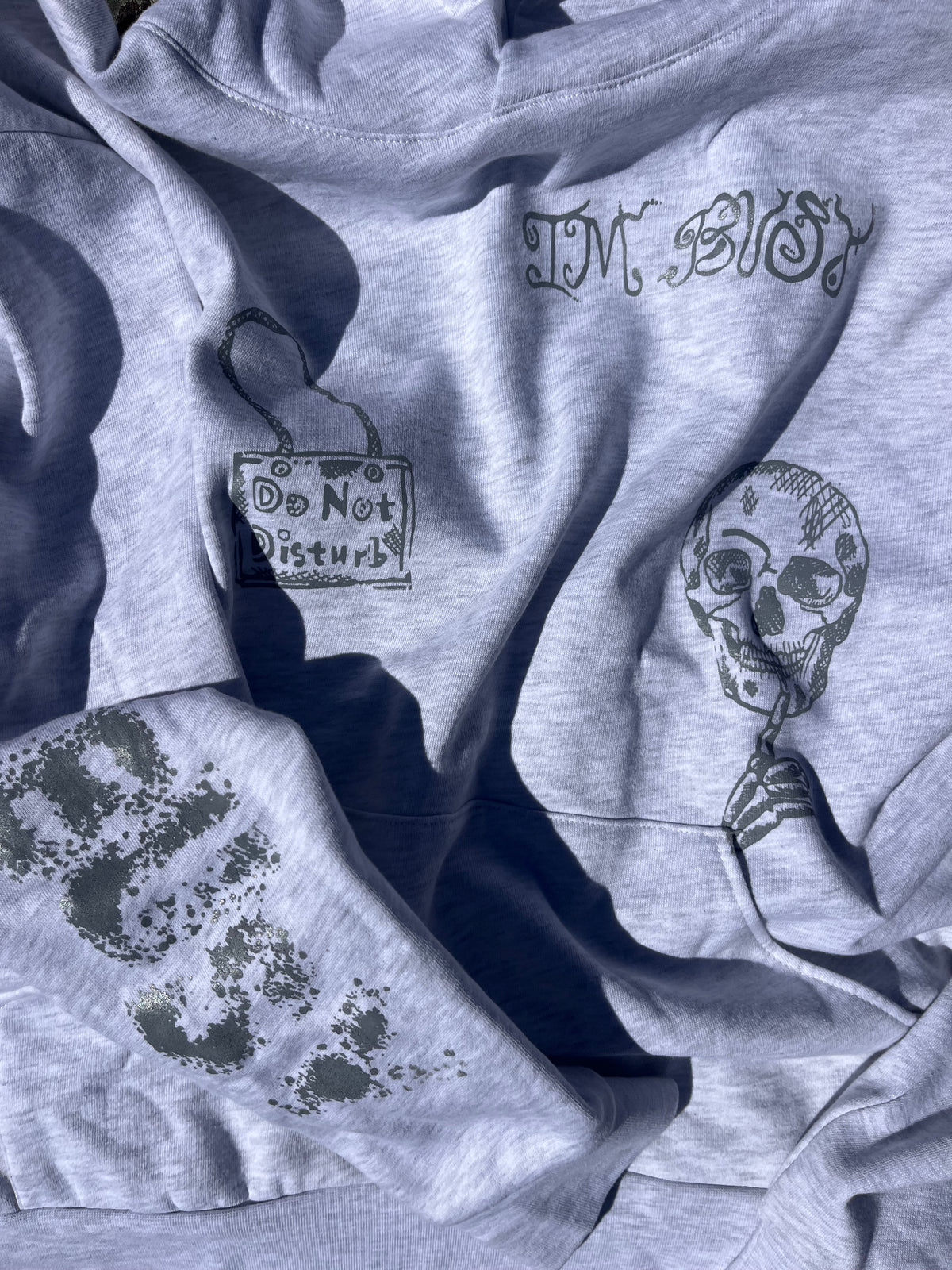 “BUSY” HEATHER HOODIE