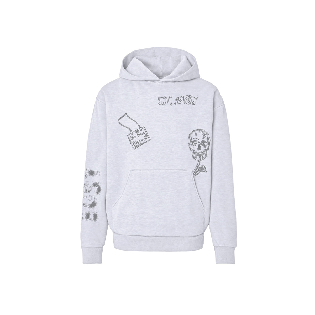 “BUSY” HEATHER HOODIE
