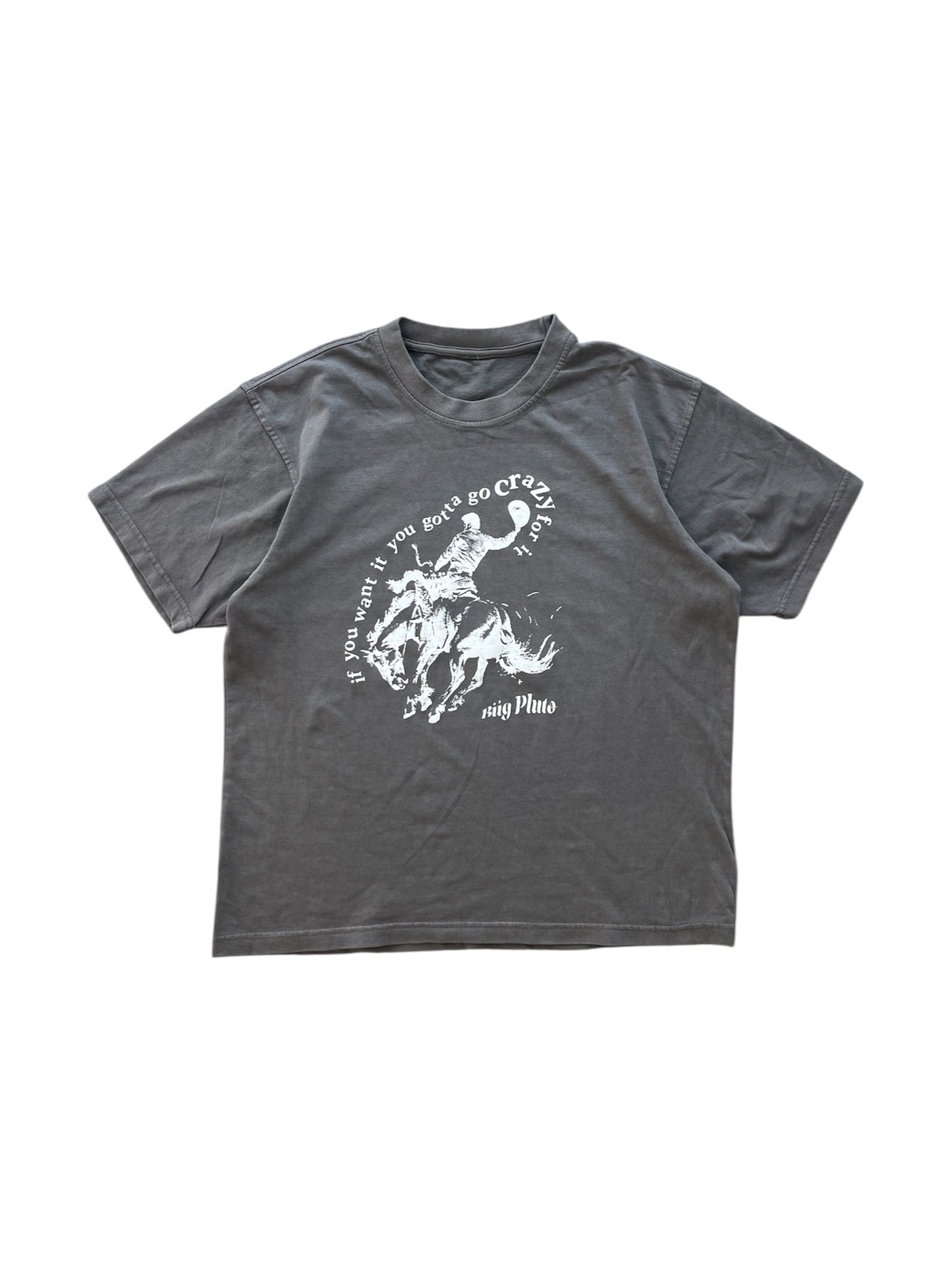 CHARCOAL GO CRAZY TEE