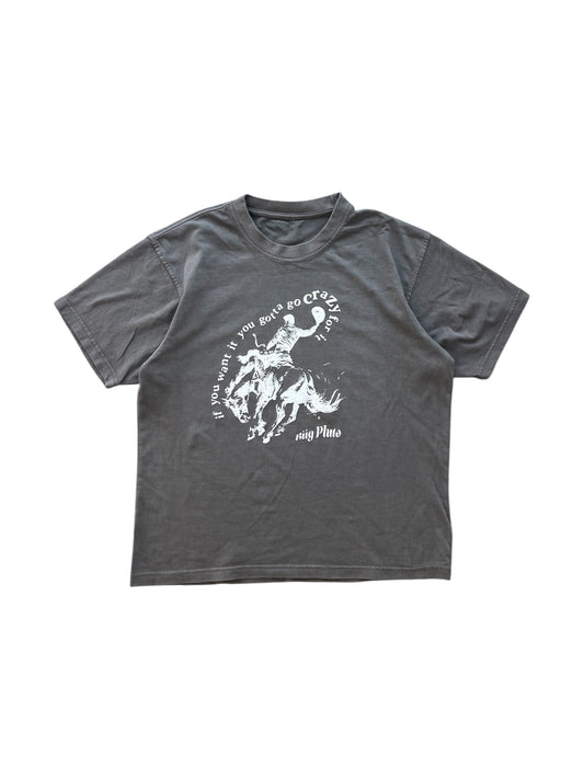 CHARCOAL GO CRAZY TEE