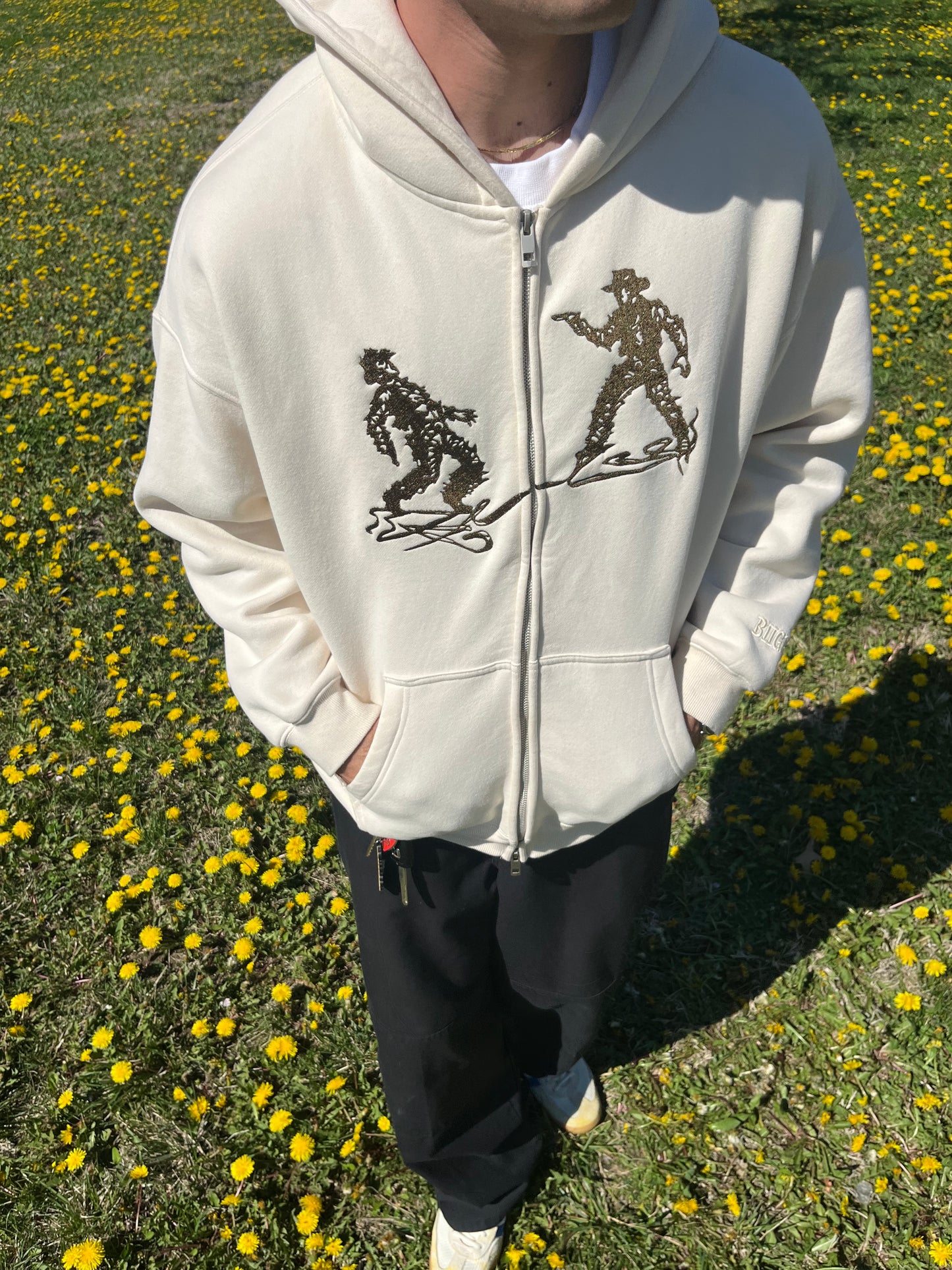 COWBOY UP ZIP HOODIE