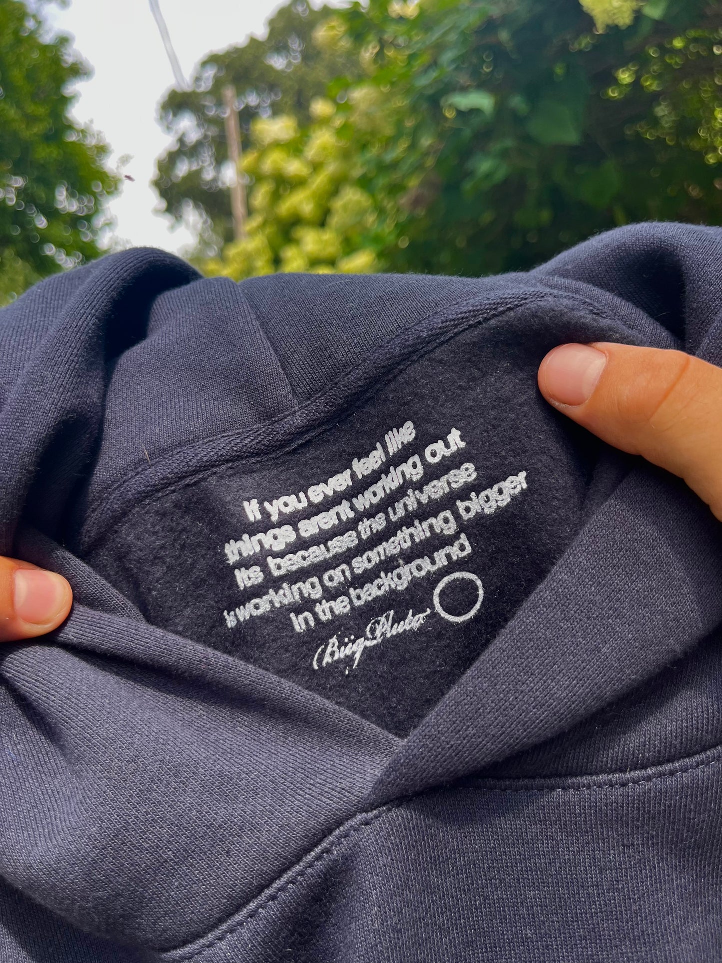 REBIRTH NAVY HOODIE