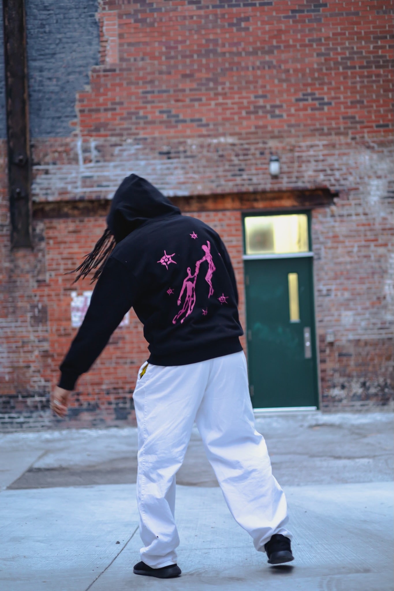 WHY ARE WE HERE IF NOT FOR EACHOTHER HOODIE PINK