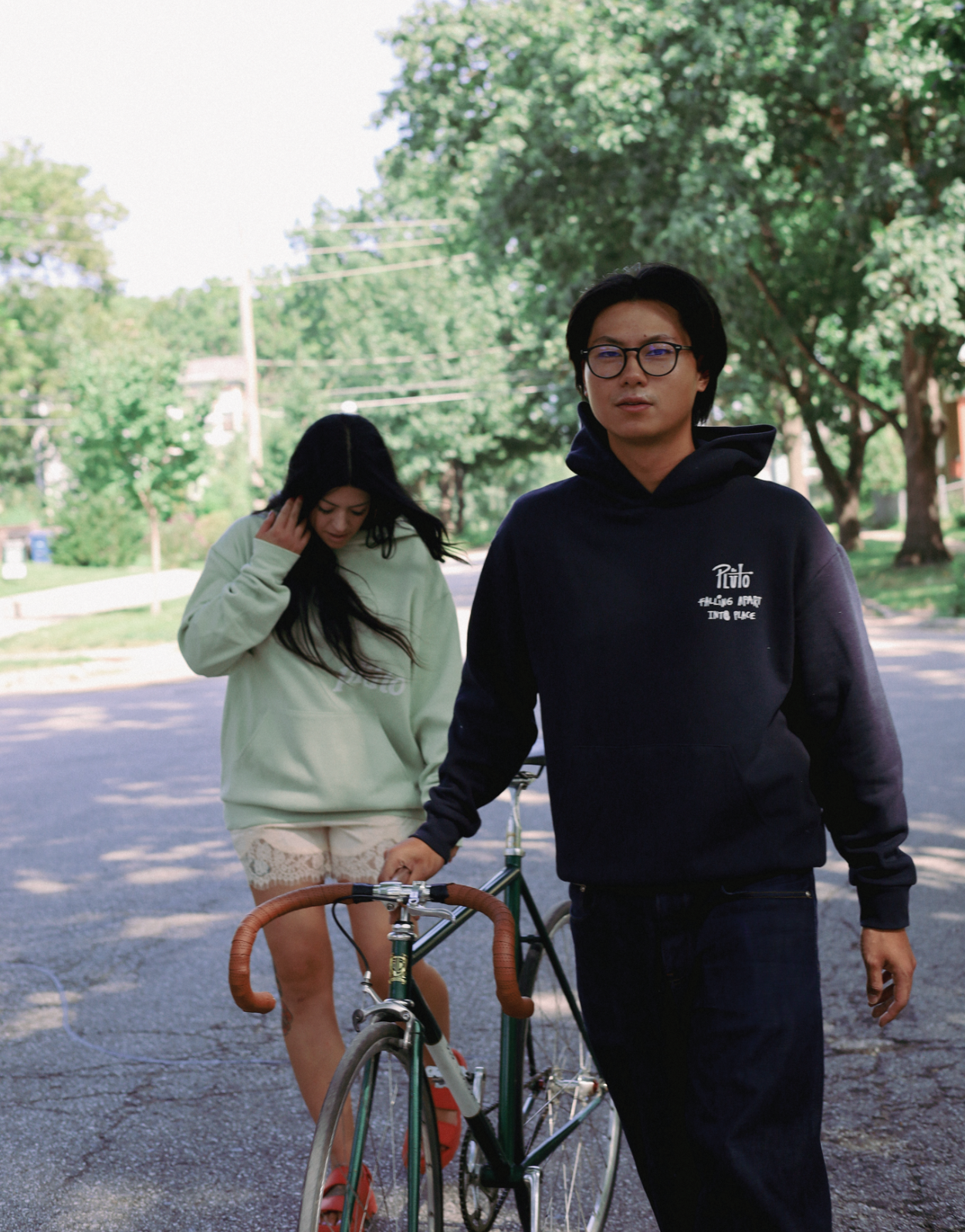REBIRTH NAVY HOODIE
