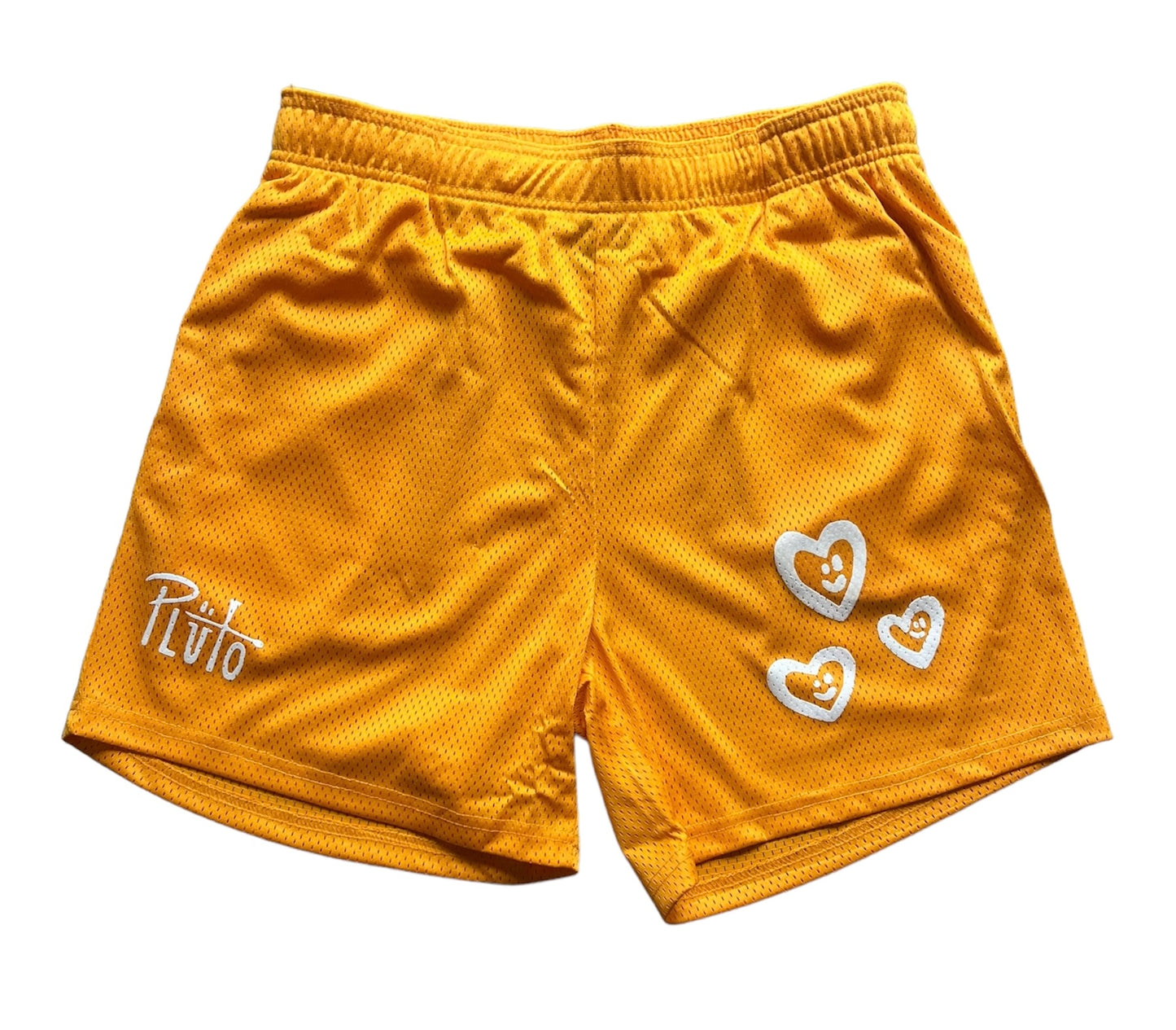 SMILEY HEART MESH SHORTS