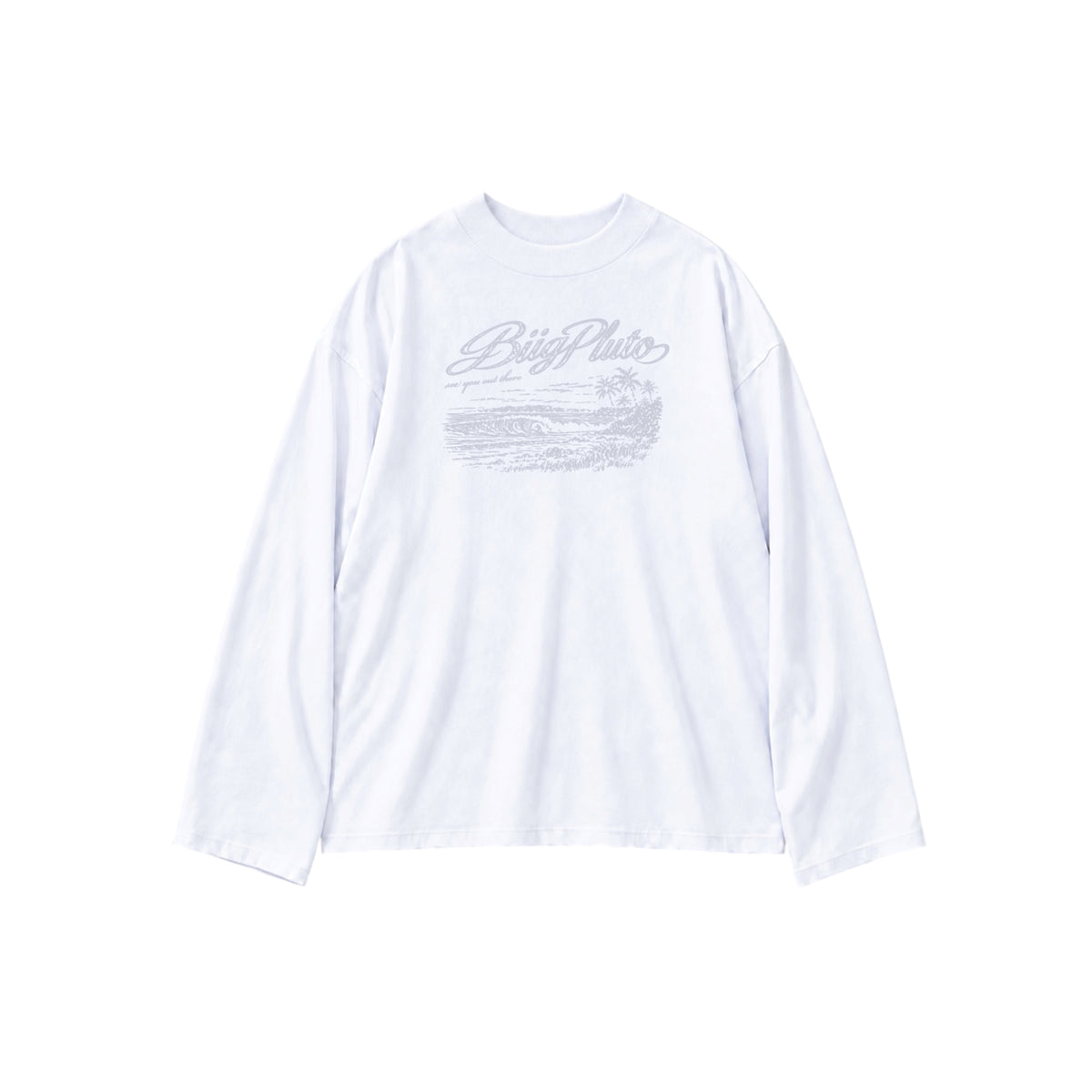 WHITE SURF LONGSLEEVE