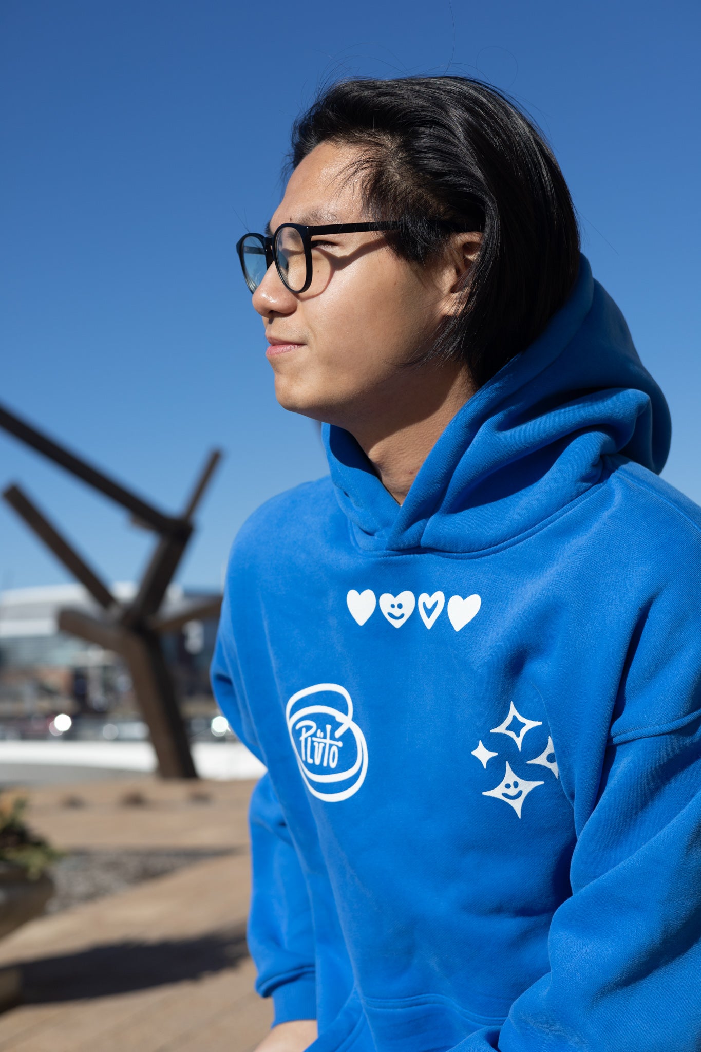 COBALT BLUE HOODIE