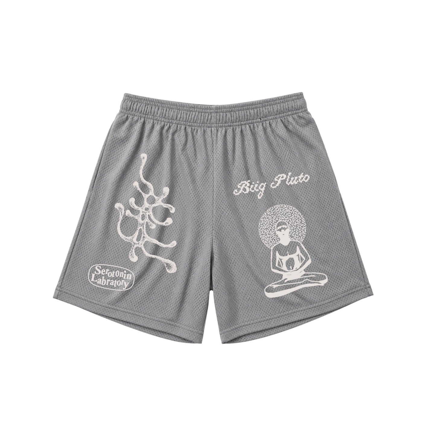 GREY MESH SHORTS