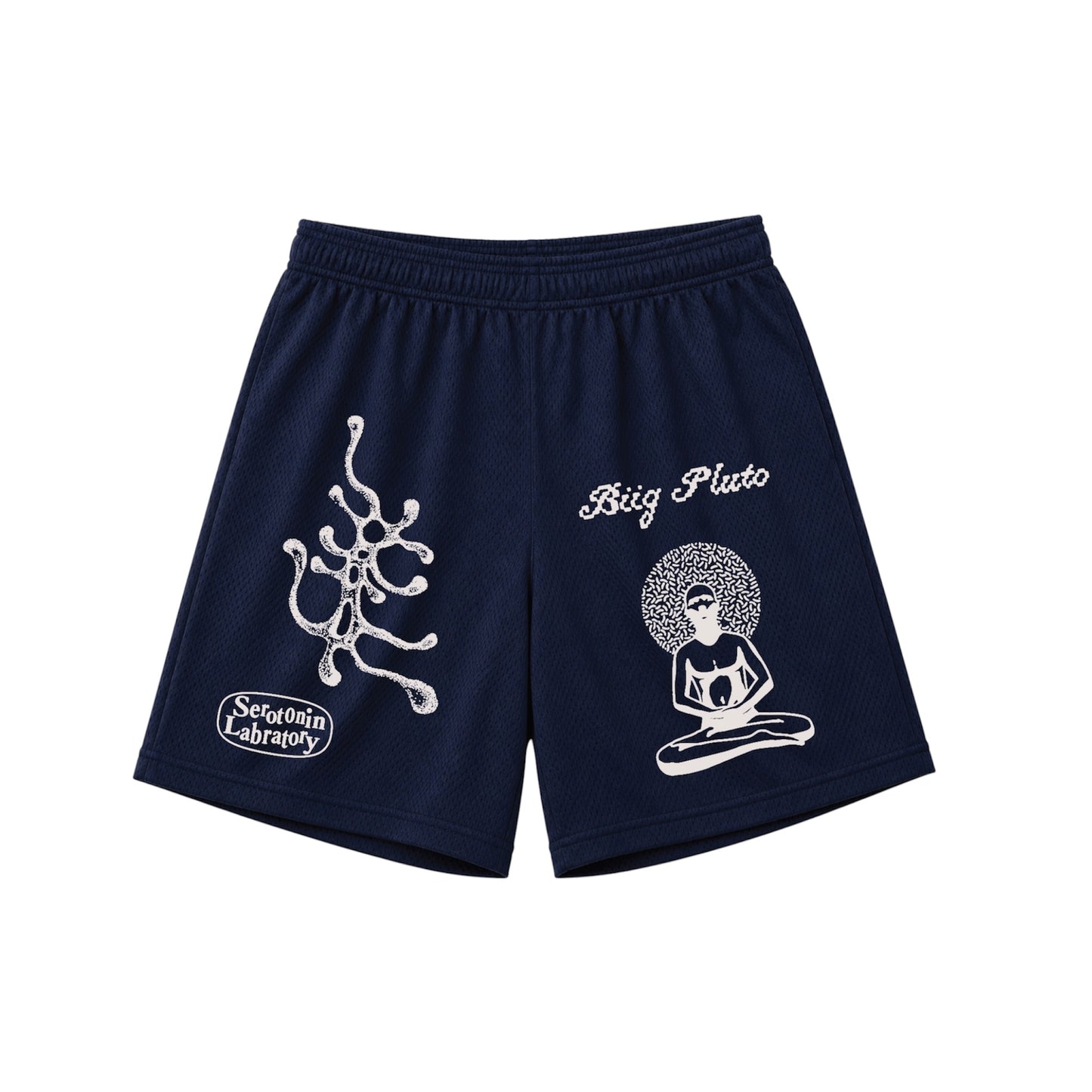 NAVY MESH SHORTS
