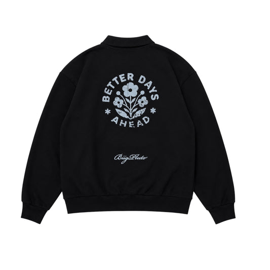 BLACK COLLARED CREW