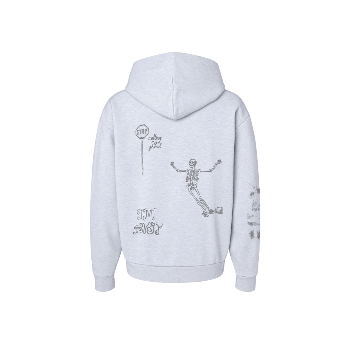 “BUSY” HEATHER HOODIE