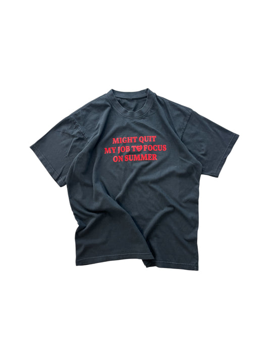 BLACK SUMMER TEE