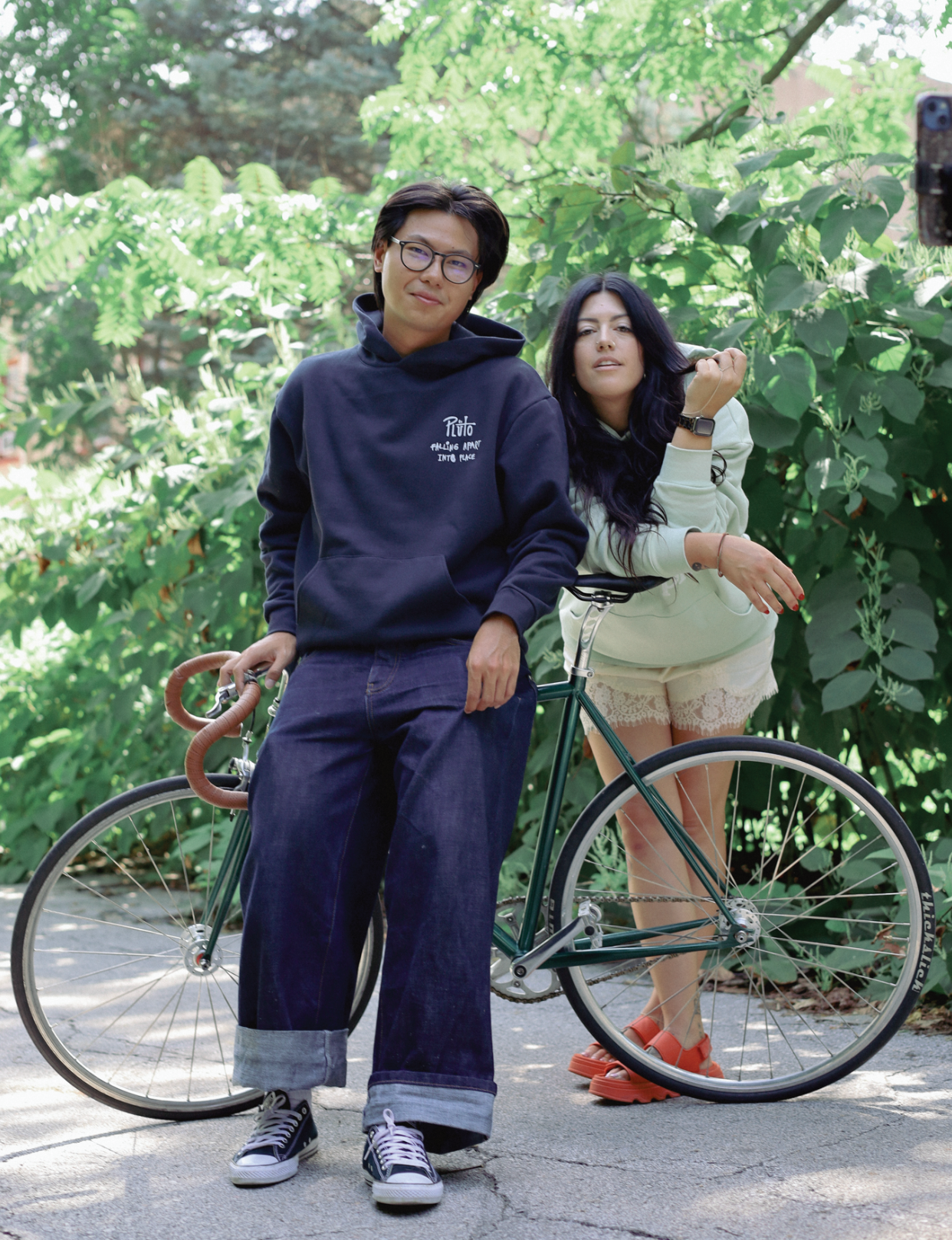 REBIRTH NAVY HOODIE