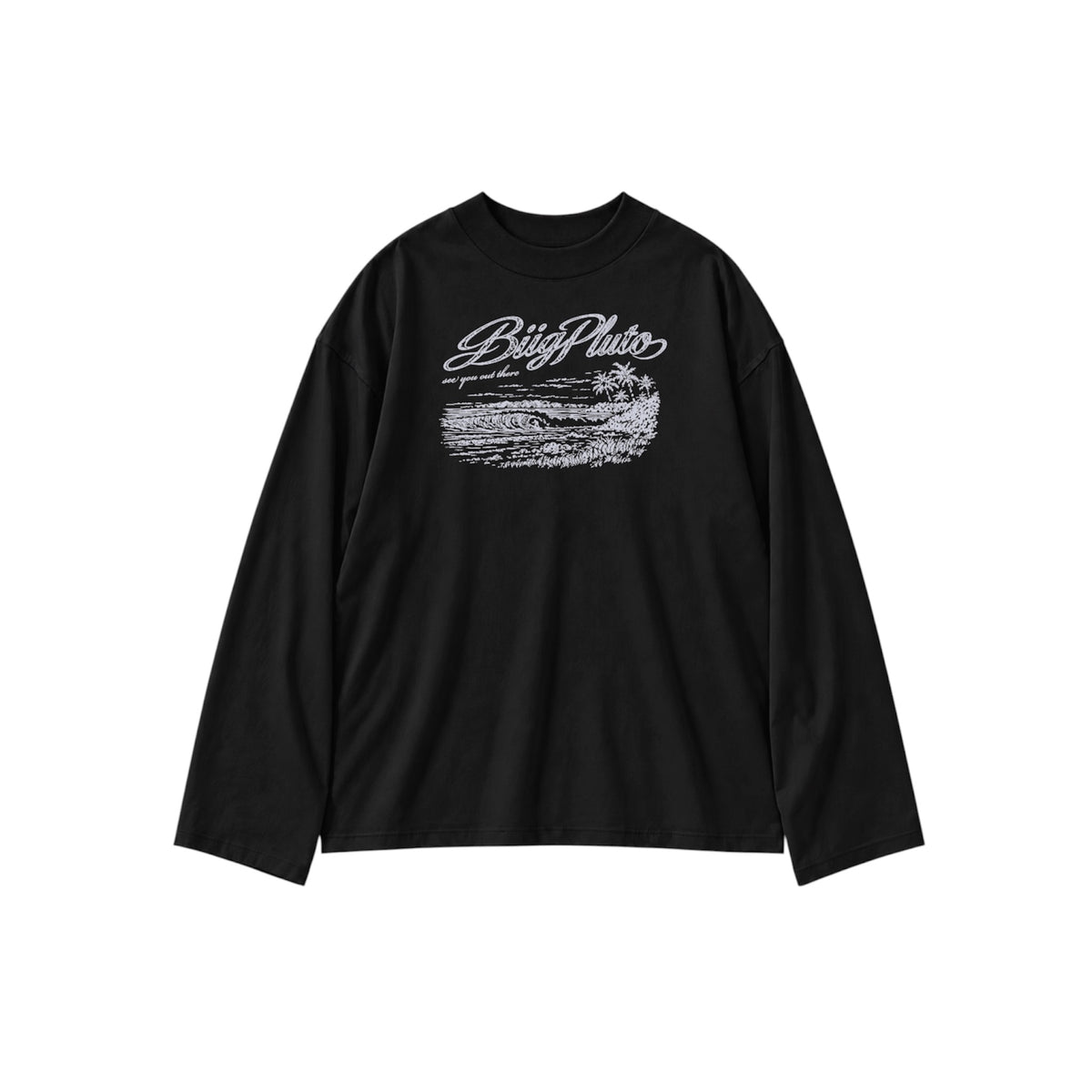 BLACK SURF LONGSLEEVE
