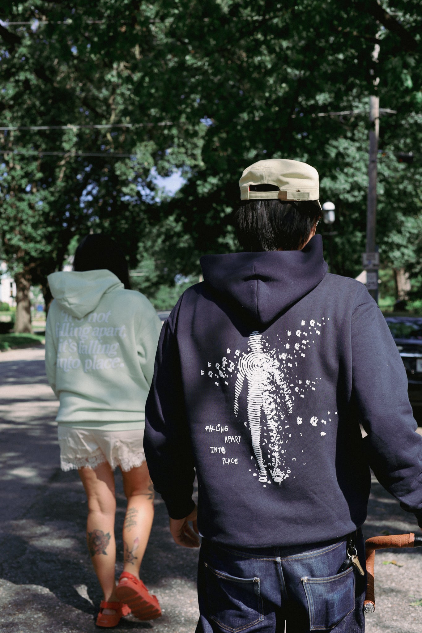 REBIRTH NAVY HOODIE