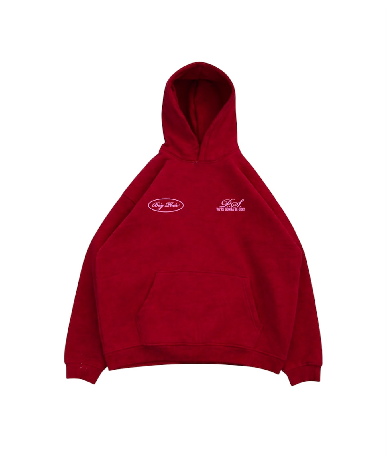 DEEP RED HOODIE