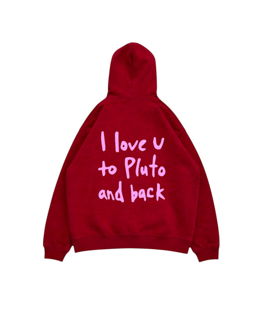 DEEP RED HOODIE
