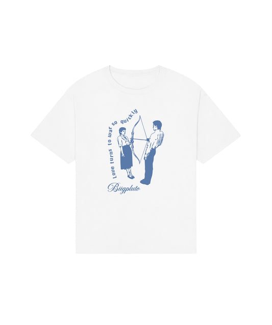 WHITE LOVE IS WAR TEE